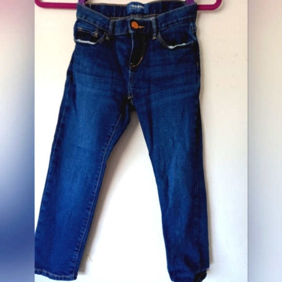 Old Navy Skinny Adjustable Waist Dark Blue Jeans - Picture 1 of 4